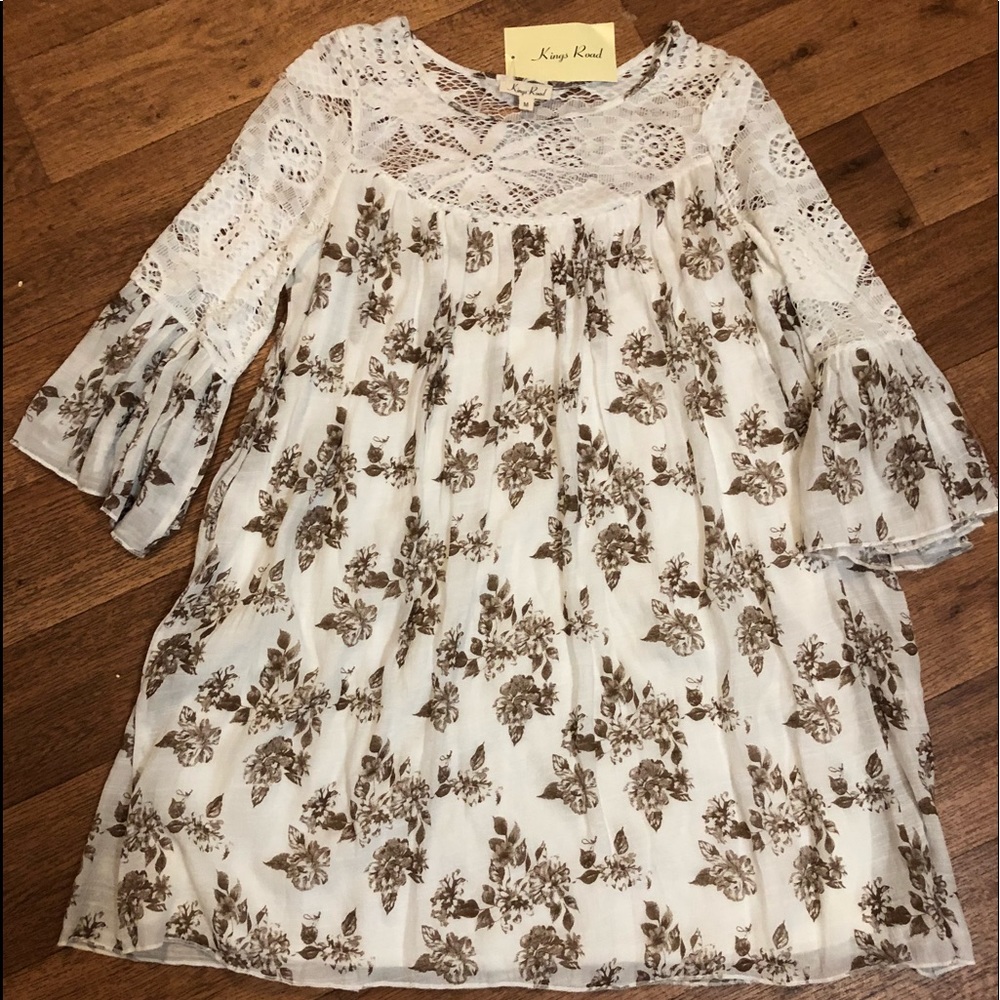 White & brown top